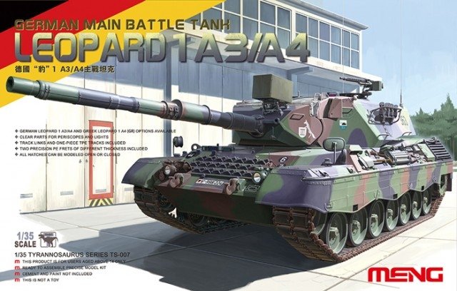 Meng Model TS-007 GERMAN MAIN BATTLE TANK LEOPARD 1 A3/A4 1/35