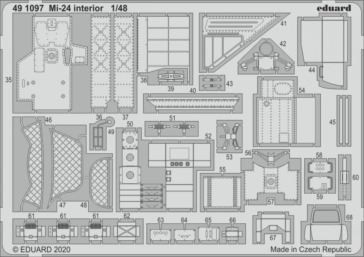 Eduard 491097 Mi-24 interior 1/48 ZVEZDA – image 2