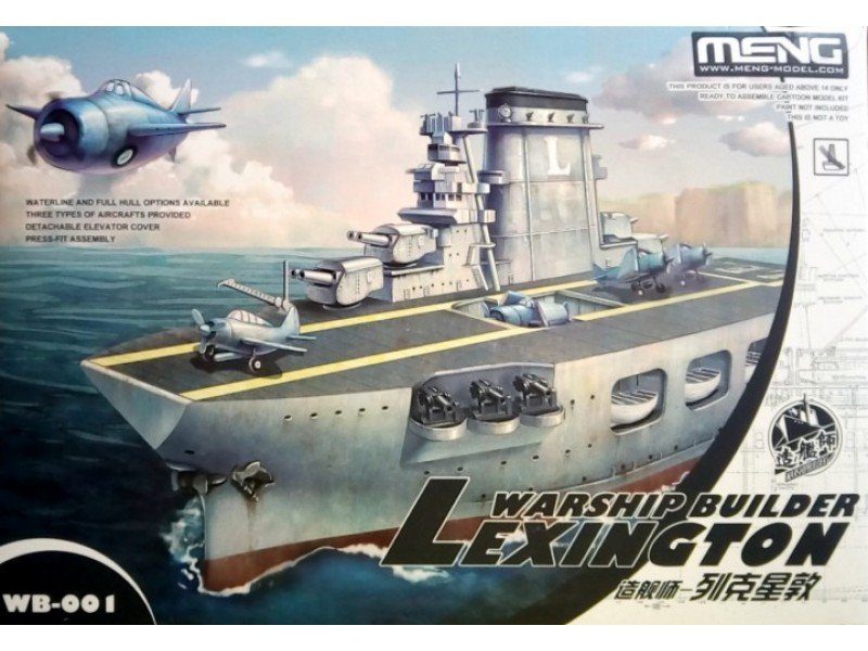 Constructeur naval Meng modèle WB-001, porte-avions Lexington