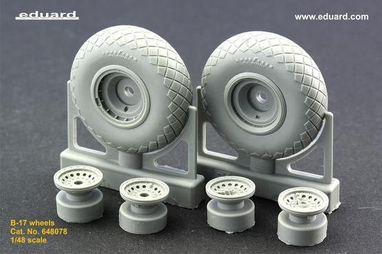 Eduard 648078 B-17 wheels 1/48 REVELL, MONOGRAM – zdjęcie 3