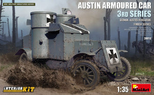 Miniart 39010 AUSTIN ARMORED CAR 3rd SERIES: GERMAN, AUSTRO-HUNGARIAN, FINNISH SERVICE. INTERIOR KIT 1/35