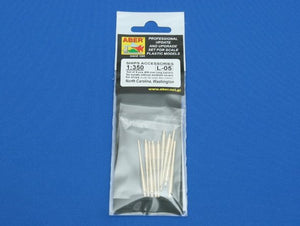 Aber 350L-05 Set of 9pcs 406mm long barrels for US ships for turrets without antiblast covers: North Carolina, Washington 1/350 – image 5