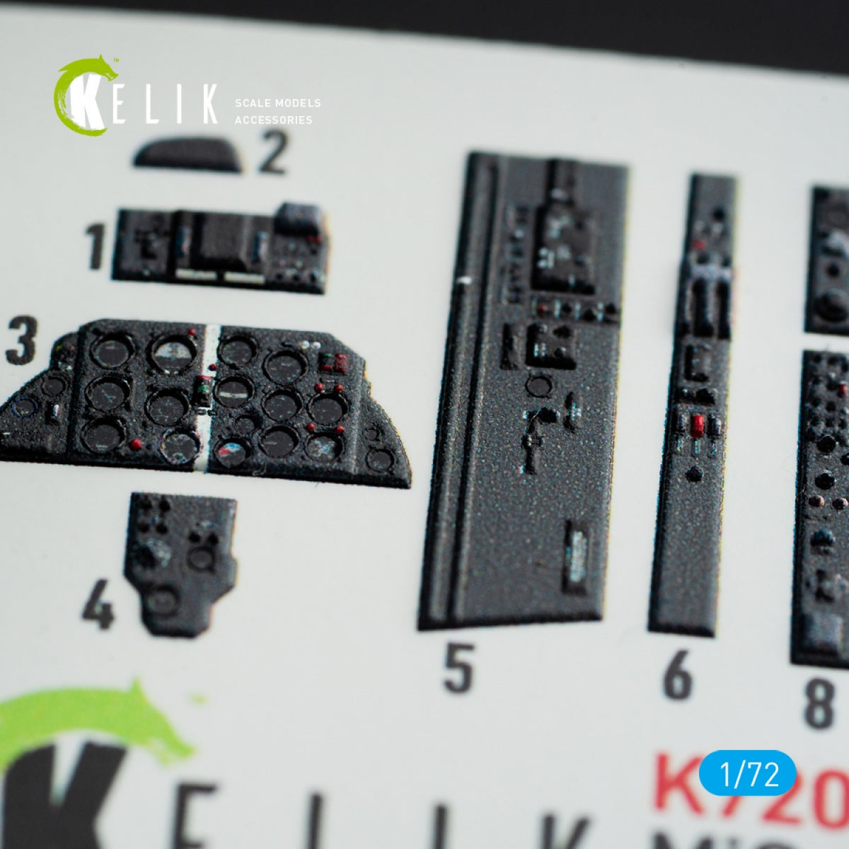 KELIK K72059 MIG-21 F-13 INTERIOR 3D DECALS FOR REVELL KIT 1/72 – image 3
