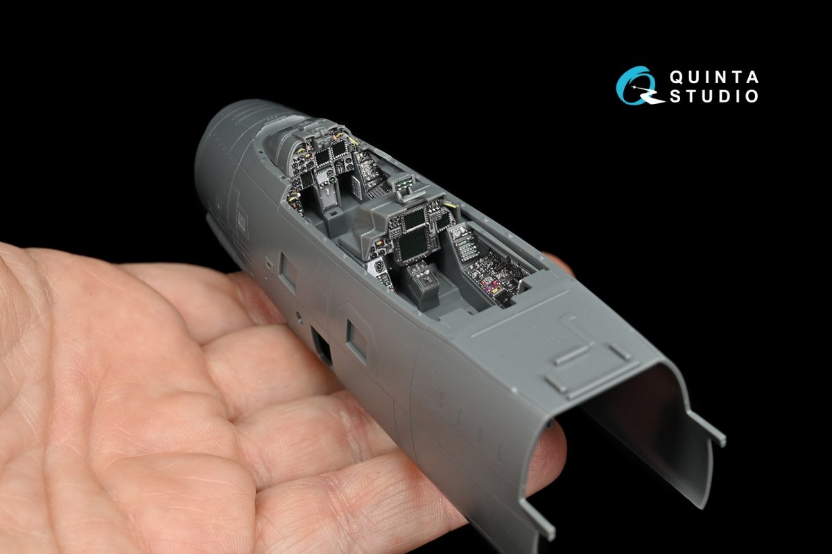 Quinta Studio QD48074 F-14D 3D-Printed &amp;amp; colored Interior on decal paper (for AMK kit) 1/48 – image 6