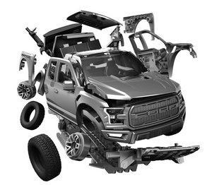 Airfix 6053 QUICKBUILD Ford F-150 Raptor - Grey – zdjęcie 7