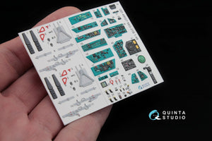 Quinta Studio QD48027 MiG-31B 3D-Printed &amp;amp; coloured Interior on decal paper (for AMK kit) 1/48 – Bild 5