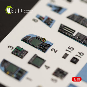 KELIK K48028 F/A-18A &amp;quot;HORNET&amp;quot; INTERIOR 3D DECALS FOR KINETIC KIT 1/48 – zdjęcie 3