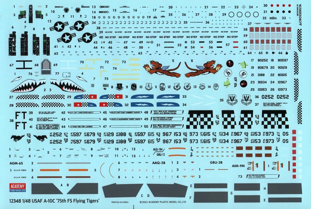Academy 12348 A-10C Thunderbolt II 75th FS Flying Tigers 1/48 – zdjęcie 6