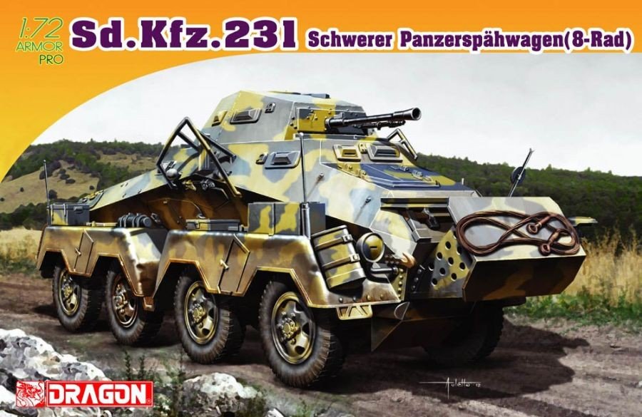 Dragon 7483 Sd.Kfz.231 Schwerer Panzerspahwagen 8-Rad 1/72