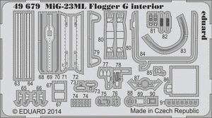 Eduard 49679 MiG-23ML Flogger G interior SA TRUMPETER 1/48 – image 2