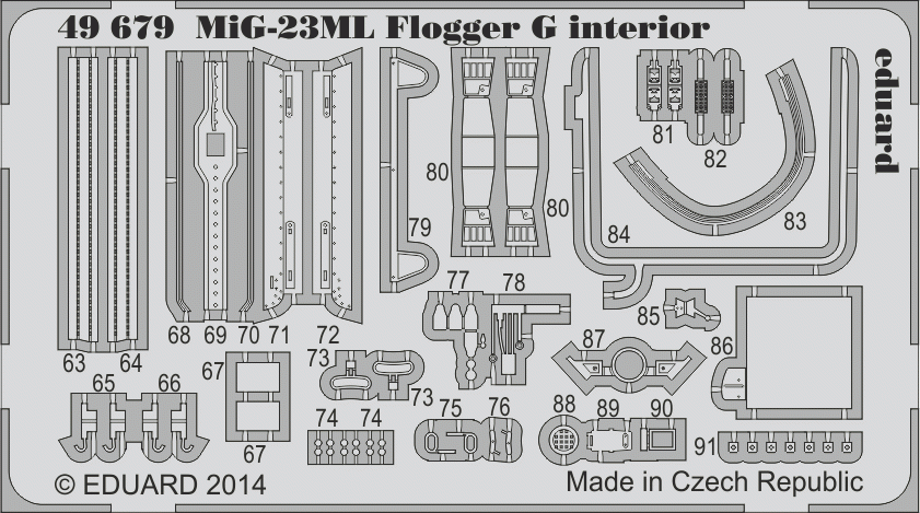 Eduard 49679 MiG-23ML Flogger G interior SA TRUMPETER 1/48 – image 2