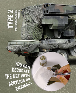 AK Interactive AK8063 CAMOUFLAGE NET PERSONALIZED WHITE TYPE 2 – image 2