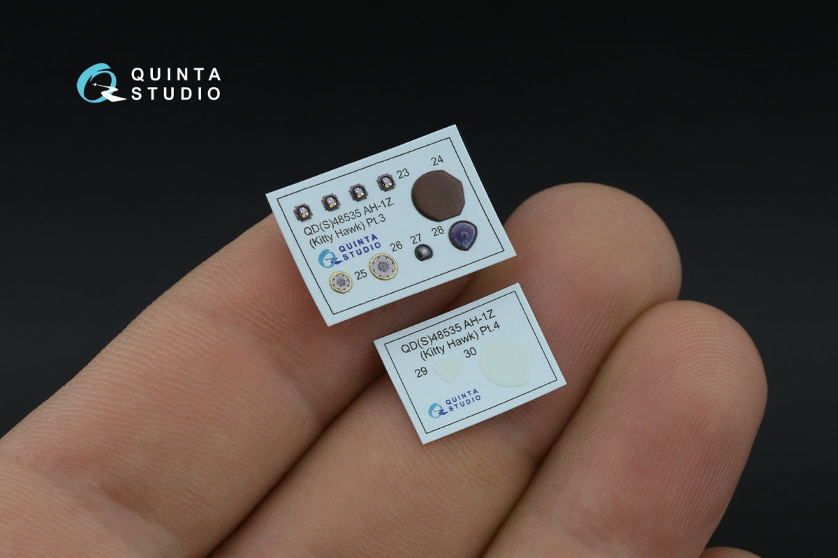 Quinta Studio QD+48535 AH-1Z Zulu Cobra/Viper 3D-Printed &amp;amp; coloured Interior on decal paper (KittyHawk) (with 3D-printed resin parts) 1/48 – zdjęcie 5