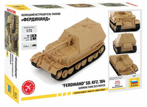 Zvezda 5041 German tank destroyer FERDINAND 1/72 – zdjęcie 2