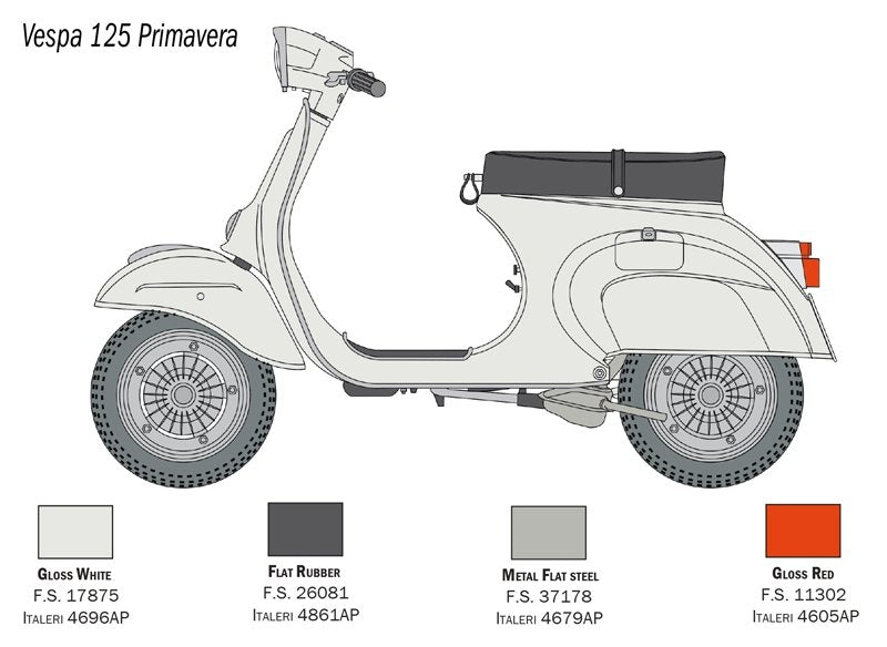 Italeri 4633 VESPA 125 PRIMAVERA 1/9 – zdjęcie 3