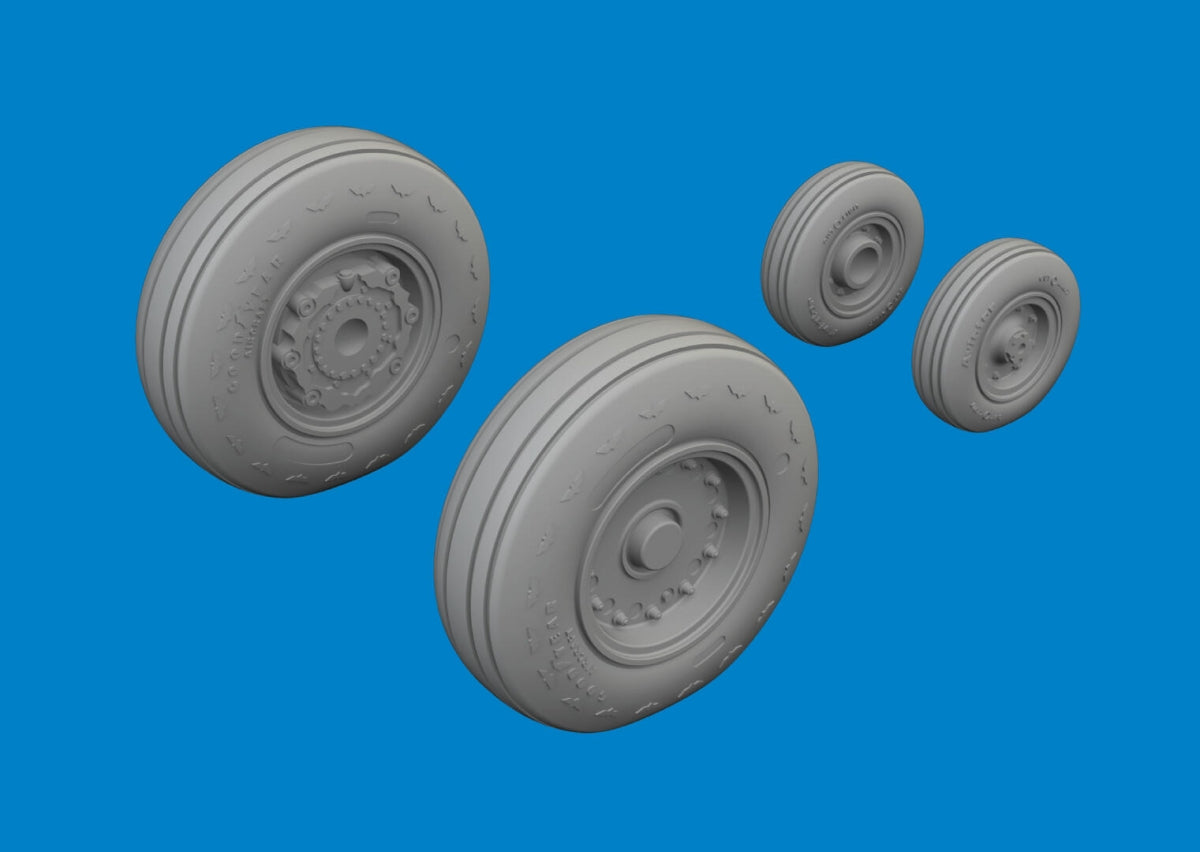 Eduard 672416 E-2C wheels HELLER 1/72
