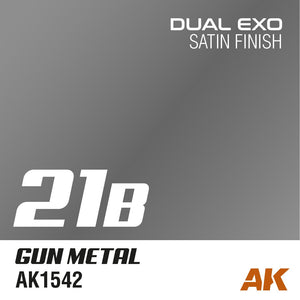 AK Interactive AK1565 DUAL EXO SET 21 – 21A SILVER &amp;amp; 21B GUN METAL – zdjęcie 3