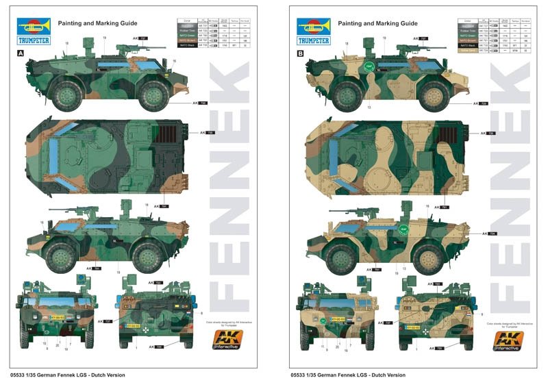 Trumpeter 05533 German Fennek LGS Dutch Version 1/35 – zdjęcie 3