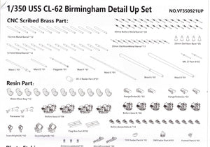 Very Fire VF350921DX US Navy Light Cruiser USS Birmingham CL-62 DX (Deluxe edition) 1/350 – image 2
