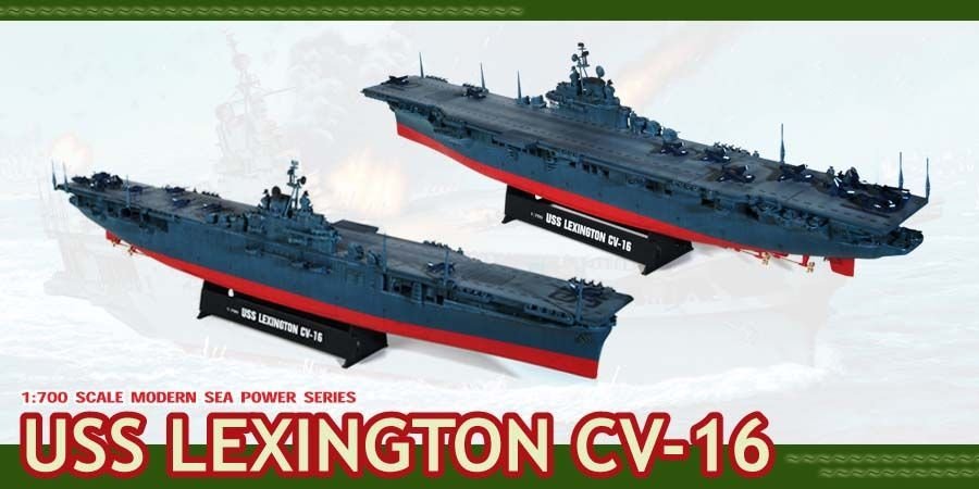 Dragon 7051 U.S.S. Lexington CV-16 1/700 – zdjęcie 2