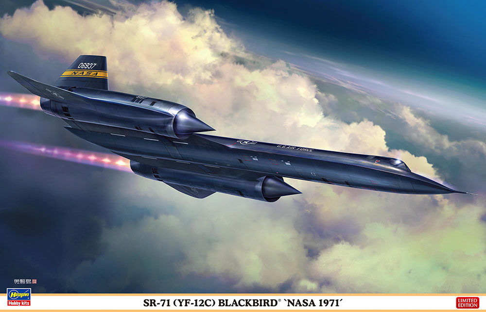 Hasegawa 02486 SR-71 (YF-12C) Blackbird &amp;#39;NASA 1971&amp;#39; 1/72