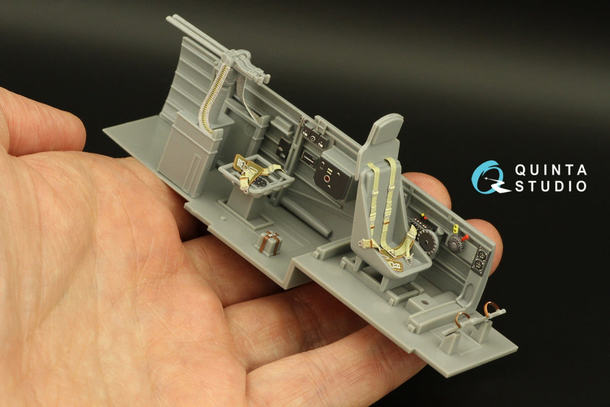 Quinta Studio QD32167 Ju 87D/G 3D-Printed &amp;amp; colored Interior on decal paper (Hasegawa) 1/32 – image 9