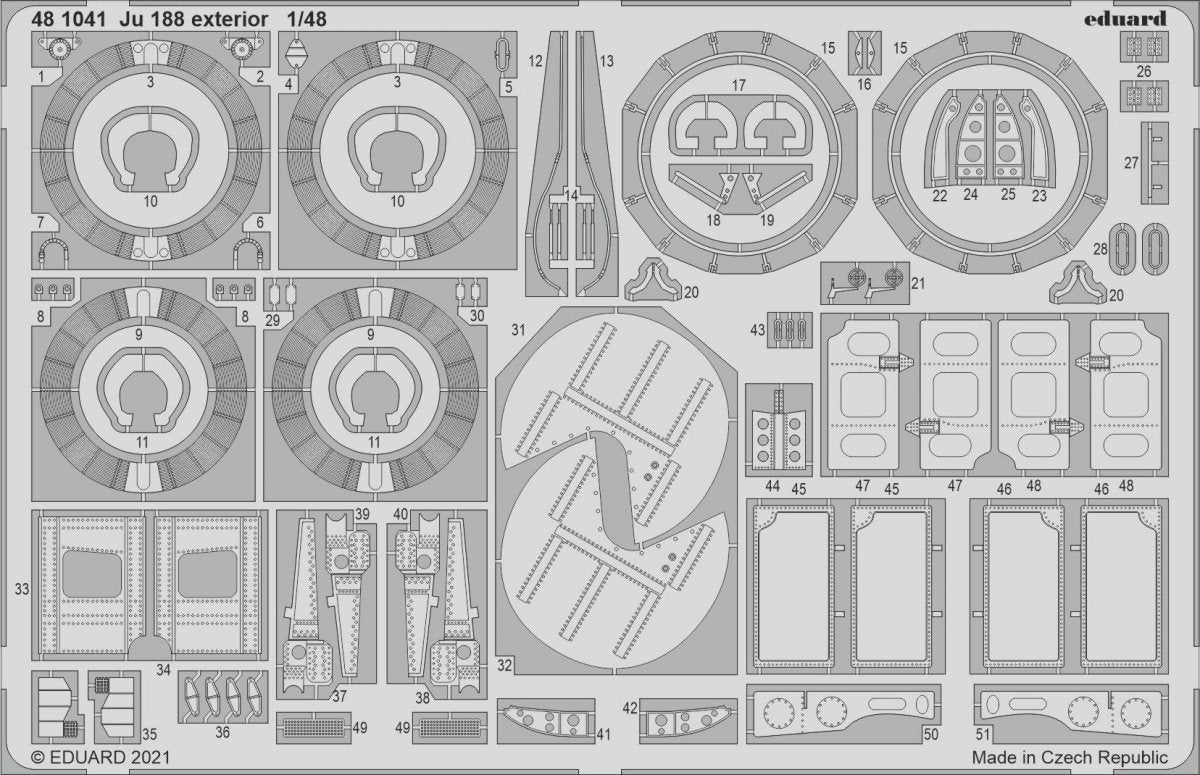 Eduard 481041 Ju 188 exterior for REVELL 1/48