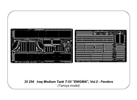 Aber 35254 Iraqi Medium Tank T-55 ENIGMA - vol. 2 - fenders 1/35 – zdjęcie 9