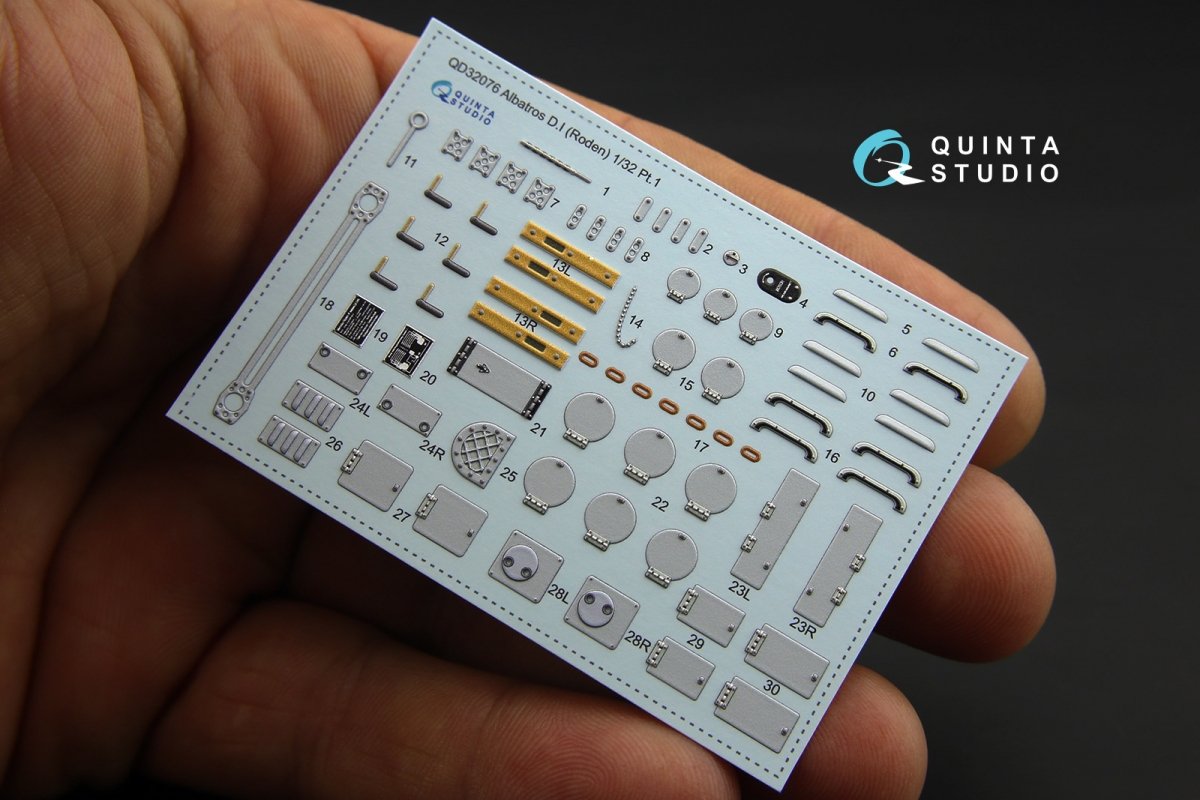 Quinta Studio QD32076 Albatros D.I 3D-Printed &amp;amp; coloured Interior on decal paper (for Roden kit) 1/32 – zdjęcie 4