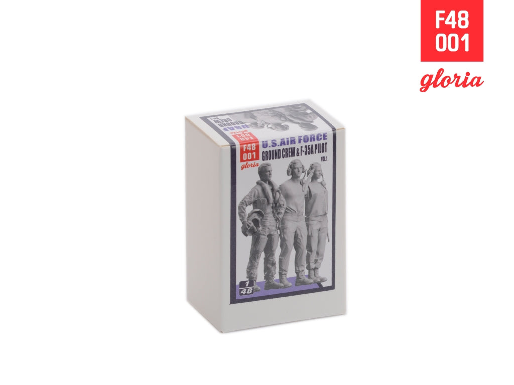 Gloria F48001 Ground Crew US Air Force vol.1 3D Printed Figures x 3 1/48 – zdjęcie 2