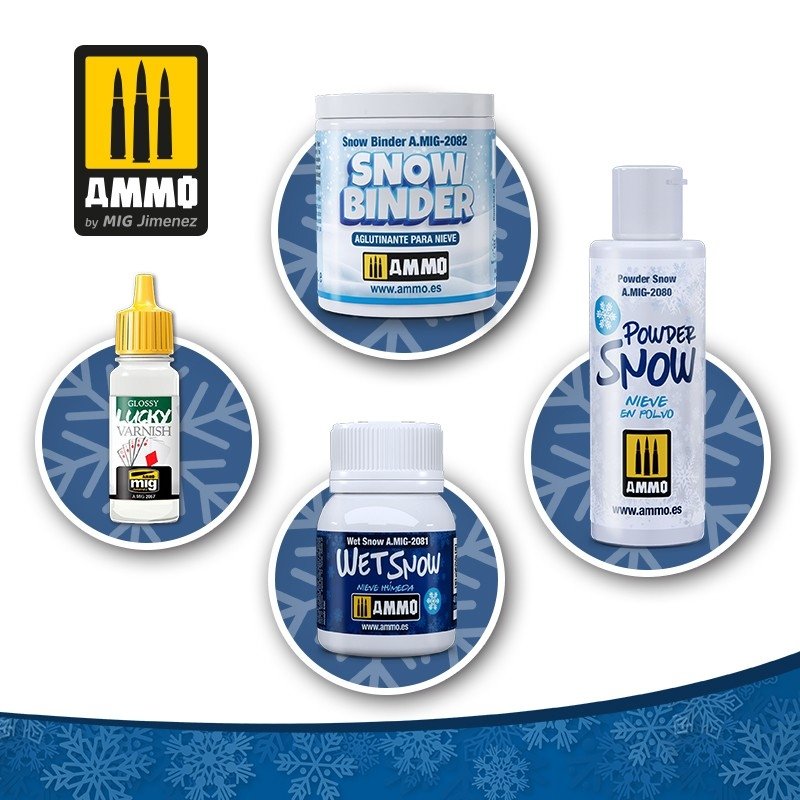 AMMO of Mig Jimenez 2082 Snow Binder 100ml – zdjęcie 2