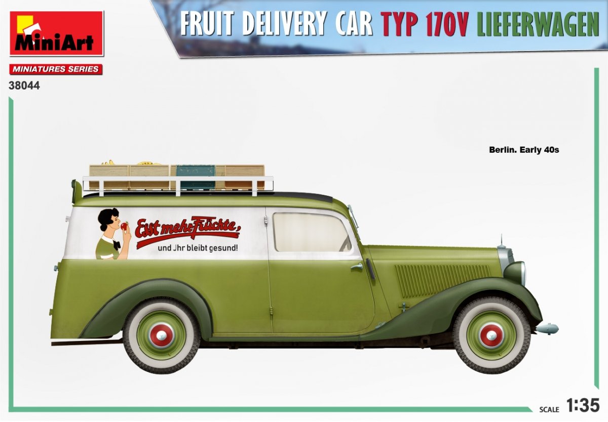 MiniArt 38044 FRUIT DELIVERY VAN TYP 170V LIEFERWAGEN 1/35 – image 4