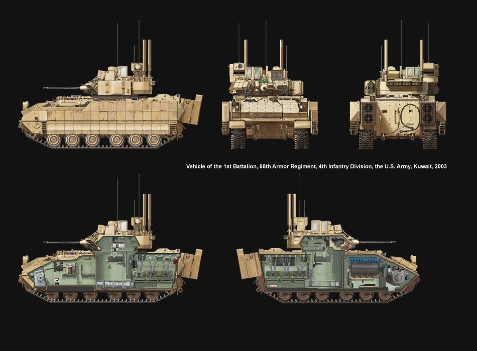 Meng Model SS-004 U.S.Infantry Fighting Vehicle M2A3 Bradley w/BUSK 1/35 – zdjęcie 14