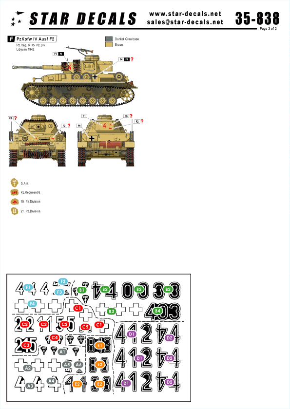 Star Decals 35-838 German Afrika Mix # 8 1/35 – Bild 2