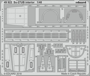 Eduard 49922 Su-27UB interior HOBBY BOSS 1/48 – immagine 2