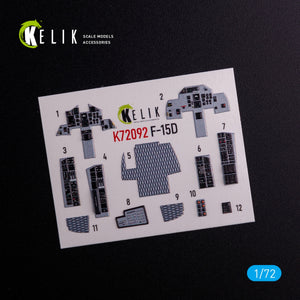 KELIK K72092 F-15D - interior 3D decals for FineMolds kit 1/72 – image 3