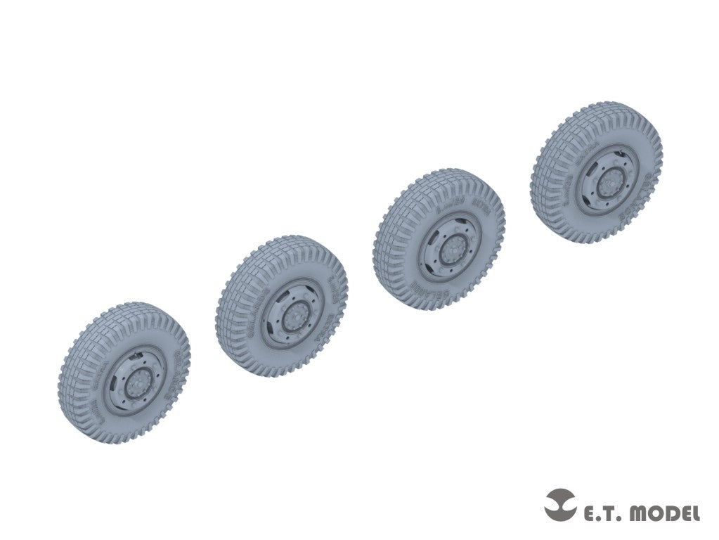 E.T. Model P35-102 WWII German Sd.Kfz.234 Small Diameter Weighted Wheels Type.2 1/35 – zdjęcie 2