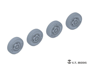 E.T. Model P35-102 WWII German Sd.Kfz.234 Small Diameter Weighted Wheels Type.2 1/35 – zdjęcie 2