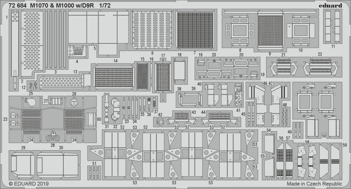 Eduard 72684 M1070 & M1000 w/ D9R 1/72 TAKOM