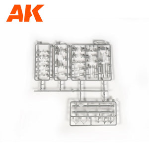 AK Interactive AK35504-B PZ.KPFW.IV AUSF.D AFRIKA KORPS + 5 FIGURES GERMAN TANK CREW AFRIKA KORPS 1/35 – zdjęcie 13