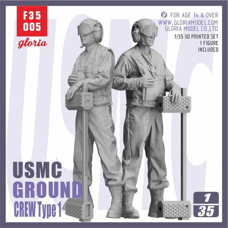 Gloria F35005 USMC LHA/LHD Ground Crew (Type 1) 1/35 – zdjęcie 2