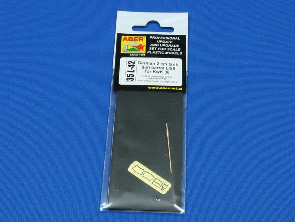 Aber 35L-042 German 2 cm tank gun barrel L/56 for KwK 38 1/35 – Bild 3
