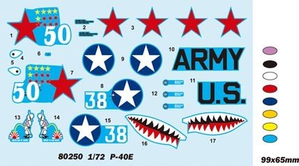 Hobby Boss 80250 P-40E &amp;quot;Kitty hawk&amp;quot; 1/72 – zdjęcie 2