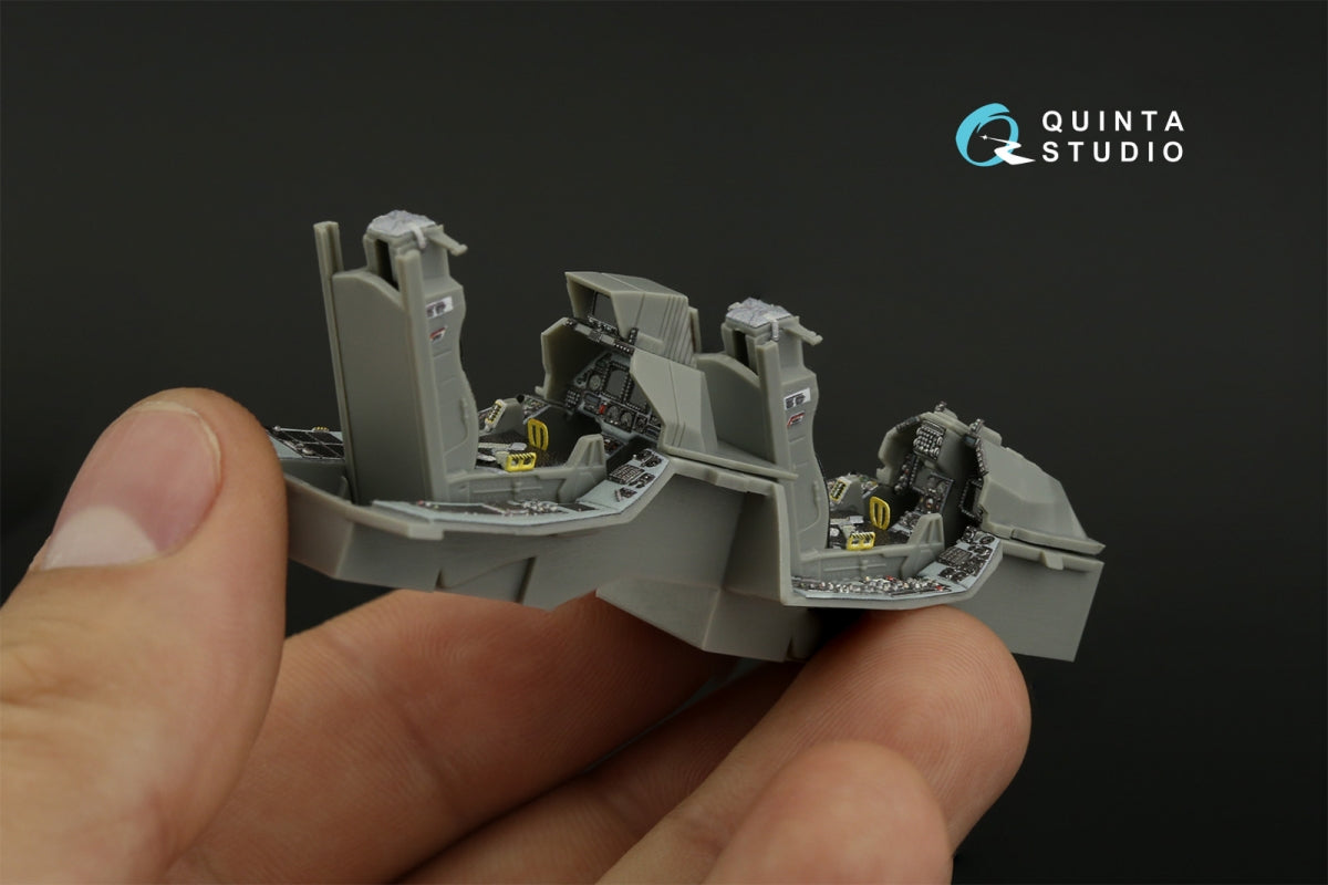 Quinta Studio QD48419 F-16D block 40 3D-Printed &amp;amp; colored Interior on decal paper (Kinetic 2022 tool) 1/48 – image 12
