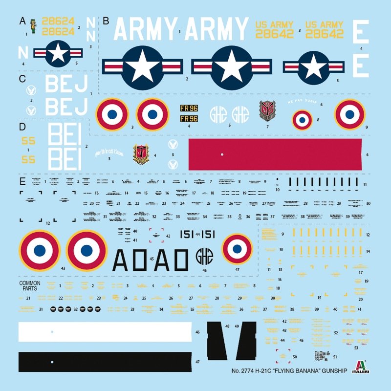 Italeri 2774 H-21C &amp;quot;Flying Banana&amp;quot; Gunship 1/48 – zdjęcie 4