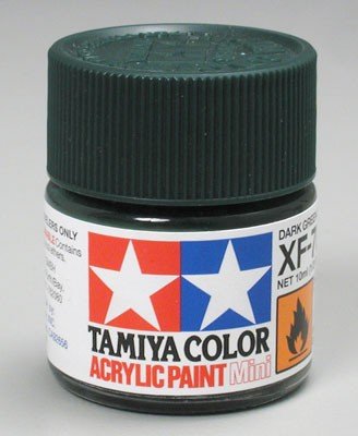 Tamiya XF70 Dark Green 2 (81770) Acrylic paint 10ml – zdjęcie 2