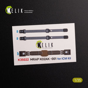 KELIK K35022 Kozak-001 Ukrainian MRAP 3D decals for ICM kit 1/35 – immagine 2