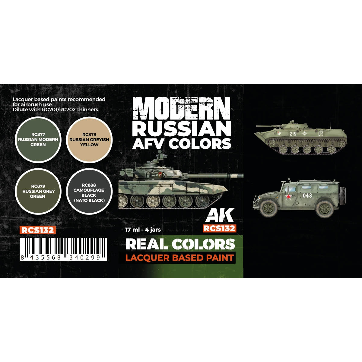 AK Interactive RCS132 Modern Russian AFV Colors 4x17ml – Bild 2