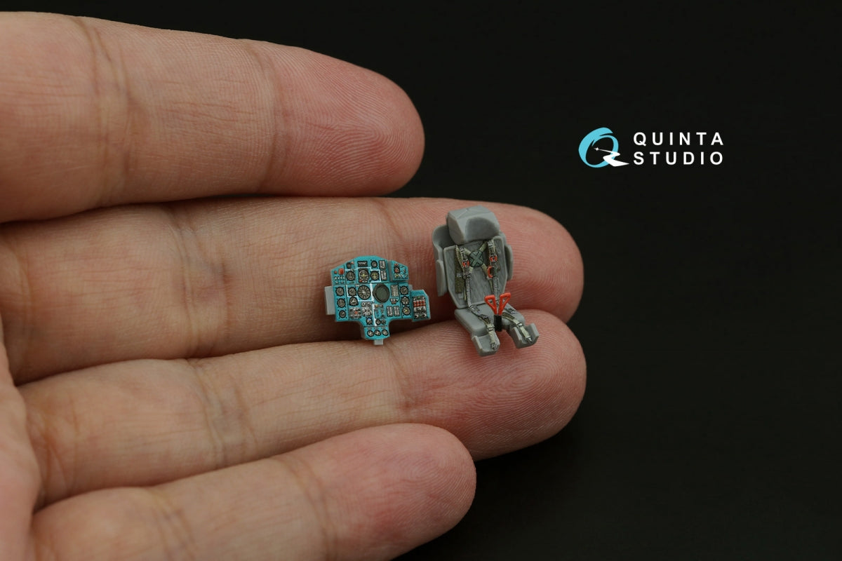 Quinta Studio QD72206 MiG-25PD 3D-Printed &amp; coloured Interior on decal paper (ICM) 1/72