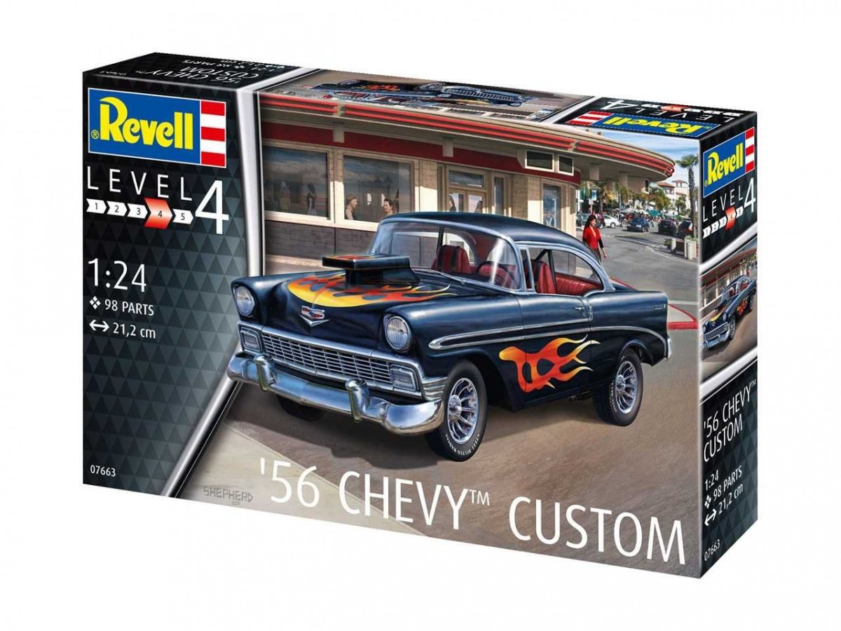 Revell 67663 Chevy Customs &amp;#39;56 - zestaw modelarski 1/24 – zdjęcie 2